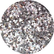 Glitter platinum silver